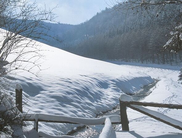 Stroom sneeuw winter