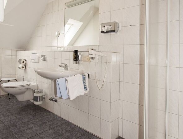 Vakantieappartement Bremberg badkamer met douche