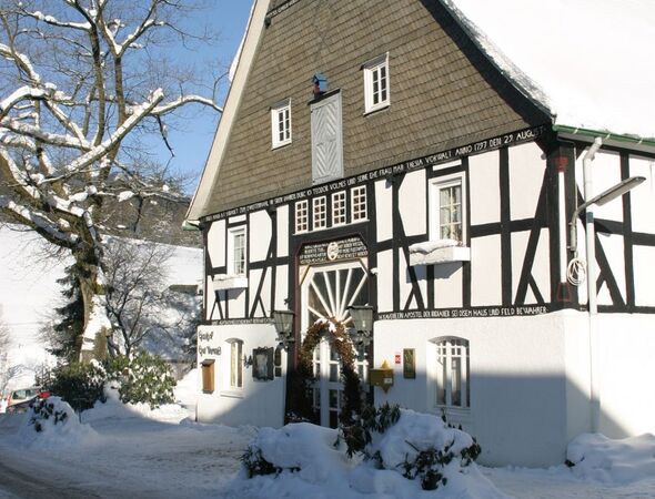 Winterzicht op Gut Vorwald