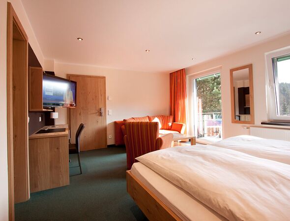 Gut Vorwald Doppelzimmer Schlafzimmer Bett