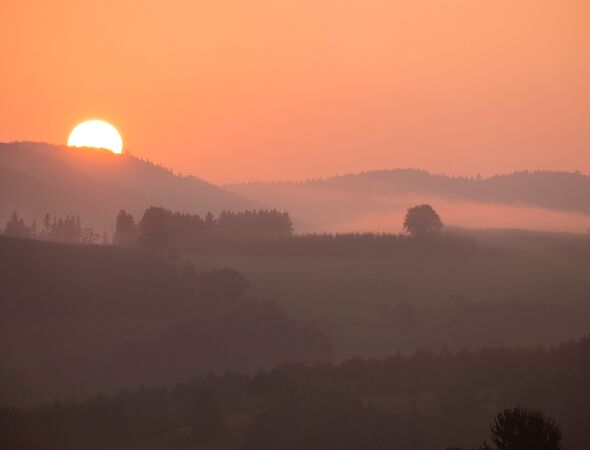 Zonsopgang landschap